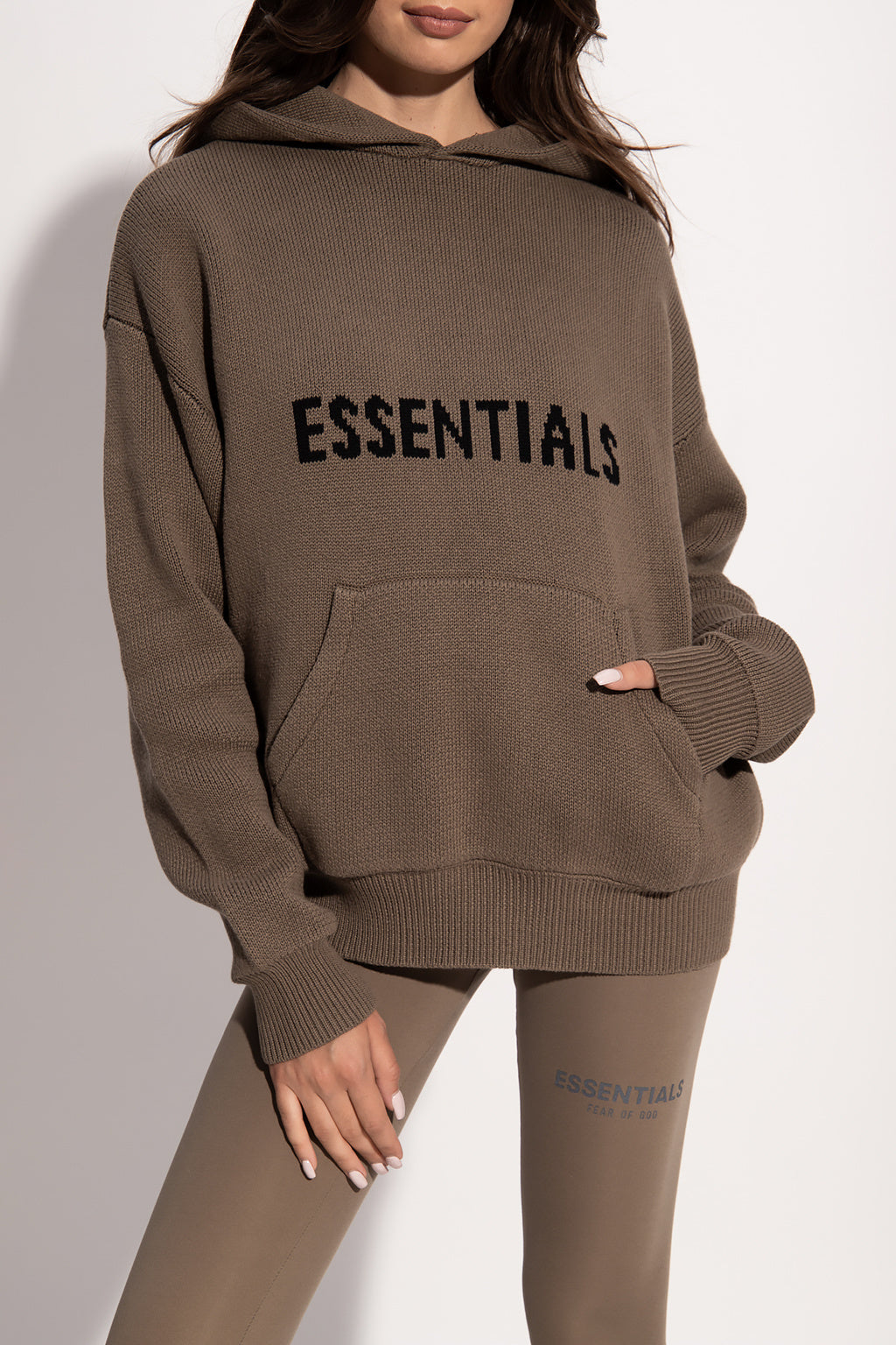 ESSENTIALS KNIT HOODIE